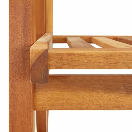 vidaXL Rocking Chair with Cushions Solid Acacia Wood Perspective: bottom