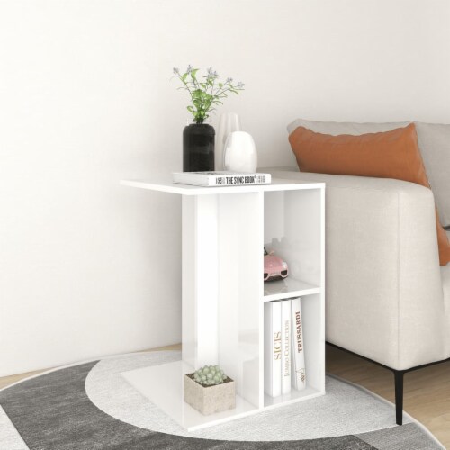 White high gloss telephone table discount