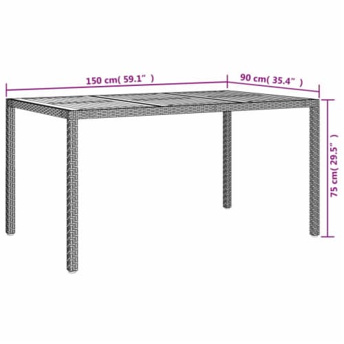 Vidaxl garden table 2025