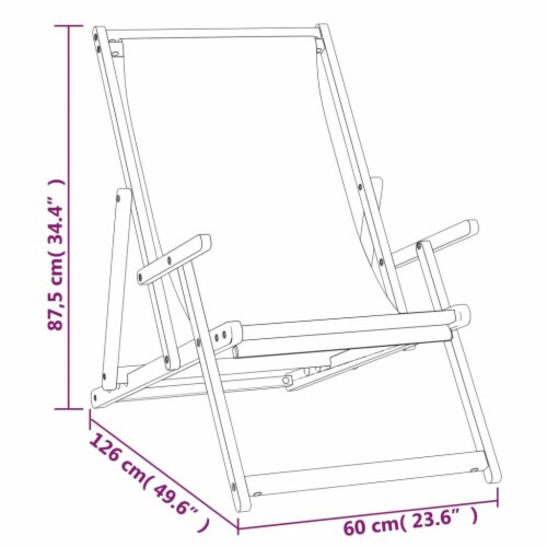Vidaxl folding beach chair deals