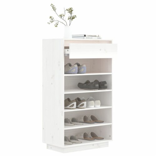 vidaXL Shoe Cabinet Sonoma Oak 21.3 x13.4 x72 Engineered Wood, 1 pcs/22 pcs  - Harris Teeter