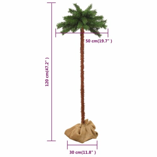 vidaXL Artificial Palm Tree with LEDs 47.2 Perspective: bottom
