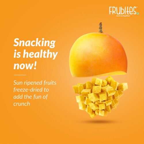 Crunchy Fruit Snacks - Freeze-Dried Mango, Perfect For School Lunches. No Sugar Added Perspective: bottom
