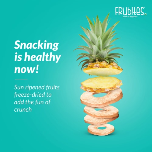 Crunchy Fruit Snacks - Freeze-Dried Pineapple, Perfect For School Lunches, No Sugar Added Perspective: bottom
