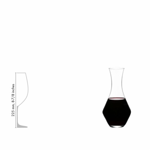 Riedel® Classic Crystal Glass Merlot Decanter Perspective: bottom