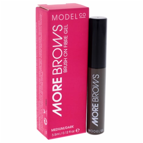 MCoBeauty More Brows Brush On Fibre Gel - Medium-Dark Perspective: bottom