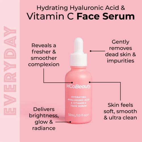 MCoBeauty Hydrating Serum With Hyaluronic Acid & Vitamin C For All Skin Types Perspective: bottom