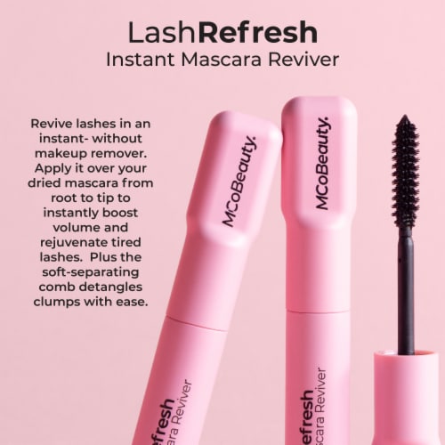 MCoBeauty Lash Refresh Instant Mascara Reviver Gently Detangles And Rejuvenates Lashes - Black Perspective: bottom