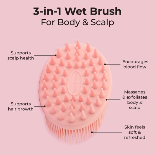 MCoBeauty 3-in-1 Wet Body Brush & Scalp Massager Perspective: bottom