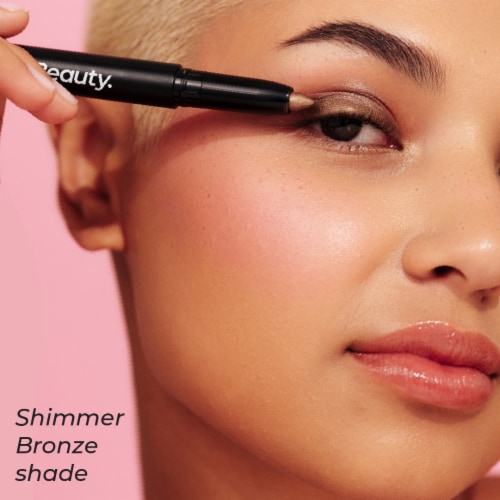 MCoBeauty Shimmer Eyeshadow Stick Highly Pigmented with Built-in Sharpener – Shimmer Bronze Perspective: bottom
