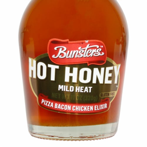 Bunsters Australian Hot Honey Mild Heat Pizza Bacon Chicken Gluten Free 11 Ounce Perspective: bottom