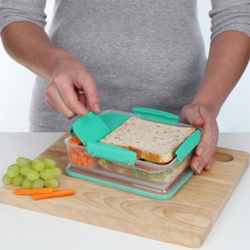 Sistema Snack Attack Duo To Go Food Storage Container | 975ml. | Assorted Colours Perspective: bottom
