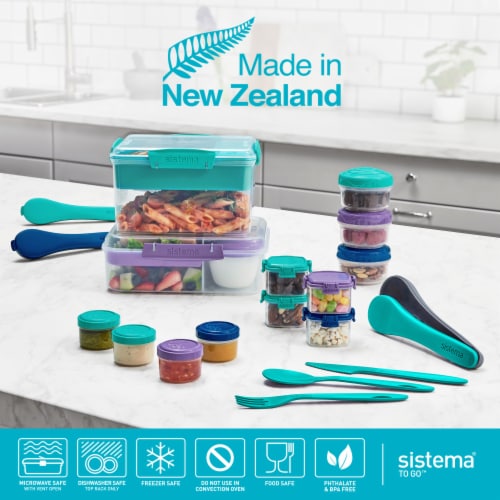 Sistema® Bento Lunch To Go™ Container - Assorted Perspective: bottom