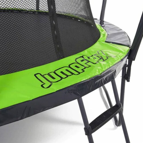 Jumpflex Flex150 15 Foot Trampoline with Enclosure and Ladder, Black