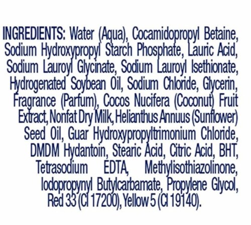 Dove Purely Pampering Coconut Milk & Jasmine Petals Nourishing Body Wash Perspective: bottom