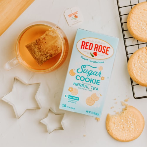 Red Rose Sweet Temptations Dessert Tea Sugar Cookie, 18 Count Pack of 6 Perspective: bottom