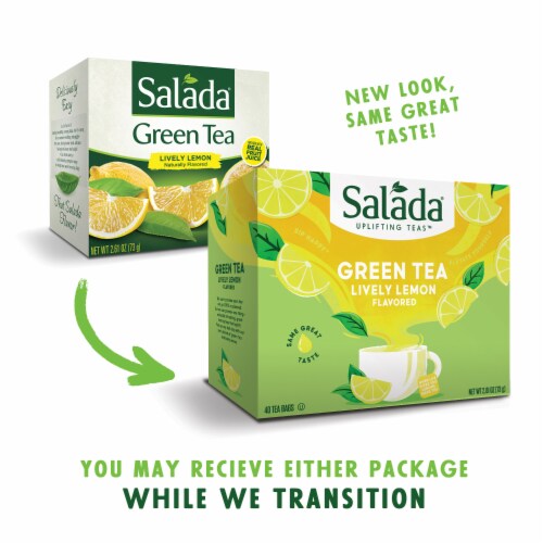 Salada Lively Lemon Green Tea 40ct - 6 pack Perspective: bottom