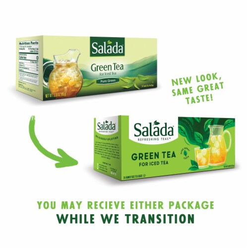 Salada Family Size Pure Green Tea for Iced Tea 24ct - 12 pack Perspective: bottom