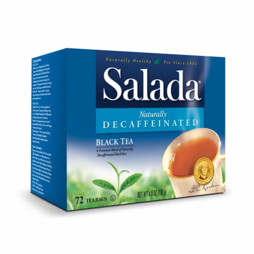 Salada Naturally Decaffeinated Black Tea   Tea with 72 Tea Bags Per Box, Pack of 12 Perspective: bottom