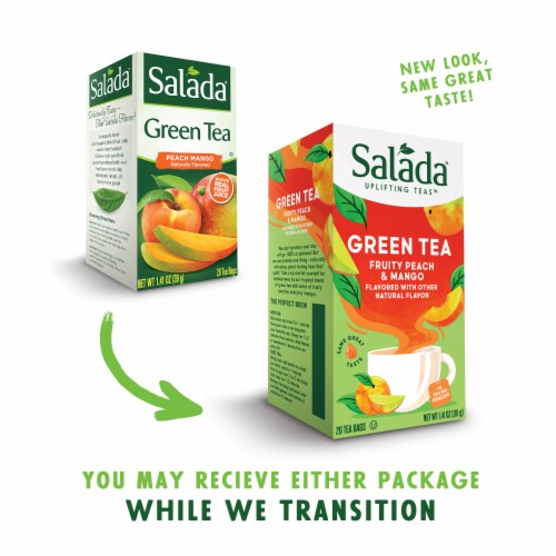 Salada Peach Mango Green Tea 20ct - 6 pack Perspective: bottom