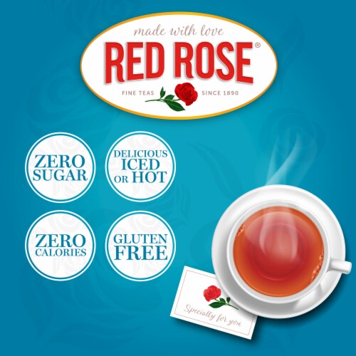 Red Rose Bold Black Tea with 40 Individually Wrapped Tea Bags Per Box (Pack of 6) Perspective: bottom
