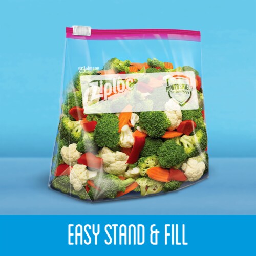 Ziploc Gallon Food Storage Freezer Bags, New Stay Open Design with Stand-Up  Bottom, Easy to Fill, 80 Count