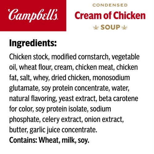 Campbell's® Condensed Cream of Chicken Soup Case Lot Sale Perspective: bottom