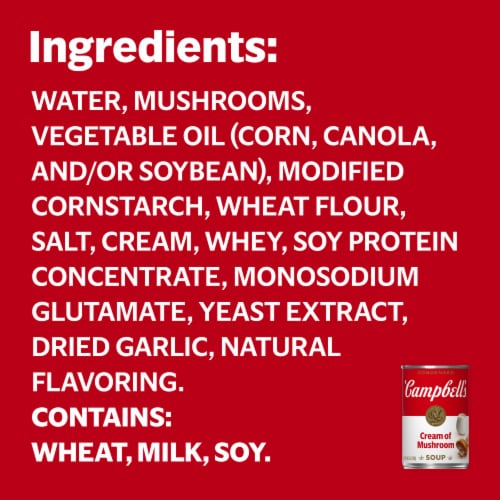 Campbell's® Condensed Cream of Mushroom Soup Case Lot Sale Perspective: bottom