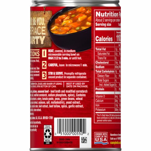 Campbell's® Chunky® Beef with Country Vegetables Soup Perspective: bottom