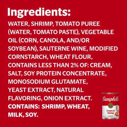Campbell's® Cream of Shrimp Condensed Soup Case Perspective: bottom