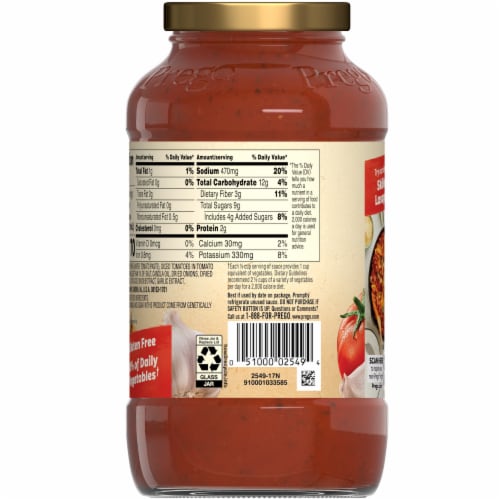 Prego Traditional Italian Pasta Sauce Case Lot Sale Perspective: bottom
