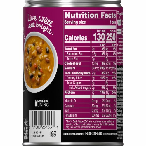 Campbell's Well Yes Chicken Tortilla Soup Case Sale Perspective: bottom