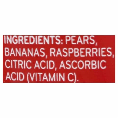 Beech-Nut® Fruities Stage 2 Pear Banana & Raspberry Baby Food Pouches Perspective: bottom