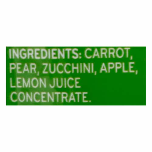 Beech-Nut Veggies Carrot Zucchini & Pear Stage 2 Baby Food Perspective: bottom