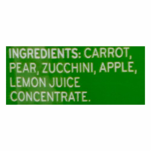 Beech-Nut Veggies Carrot Zucchini & Pear Stage 2 Baby Food Perspective: bottom