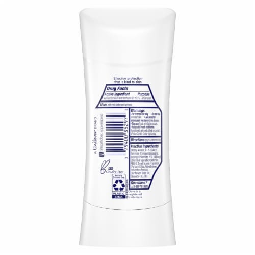 Dove Women 48-Hour Protection Advanced Care Cool Essentials Antiperspirant Deodorant Stick Perspective: bottom