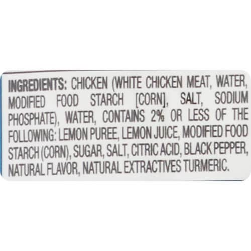 StarKist Chicken Creations Zesty Lemon Pepper Chicken Pouch Case Perspective: bottom