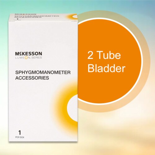 McKesson LUMEON Adult Cuff Arm Reusable Blood Pressure Cuff 01-845-11ABK-2GM Black 1 per Box Perspective: bottom