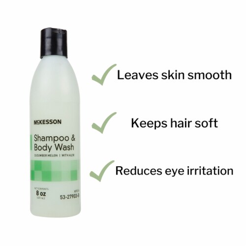 McKesson Shampoo&Body Wash Cucumber Melon Scent 8 oz. 53-27903-8 1 Each Perspective: bottom