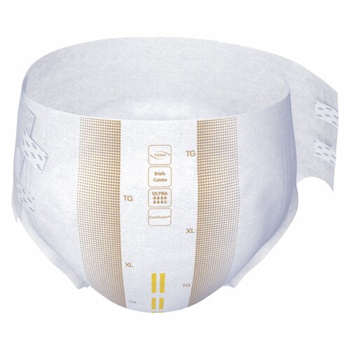 TENA ProSkin Ultra Adult Incontinence Brief XL Heavy Absorbency Breathable, 68010, 60 Ct Perspective: bottom