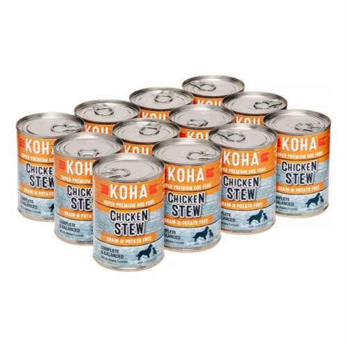KOHA Chicken Stew Canned Dog Food, 12/12.7 oz Perspective: bottom