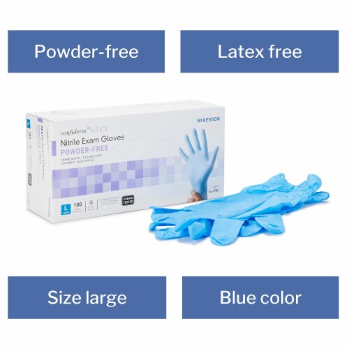 McKesson Nitrile Exam Glove - 100 per Box Perspective: bottom