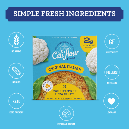 Cali'flour Foods Original Italian Pizza Crust Perspective: bottom