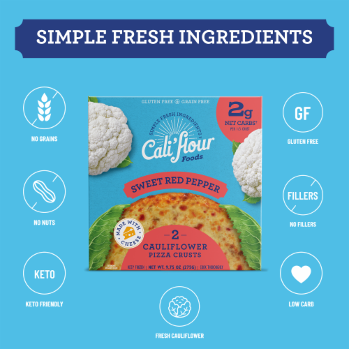 Cali'flour Foods Tradtional Sweet Red Pepper Perspective: bottom