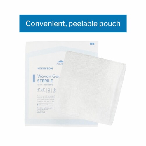 McKesson 8Ply Gauze Sponge Sterile 4 x 4 600 Pack(s), 2 per Pack, 4 X
