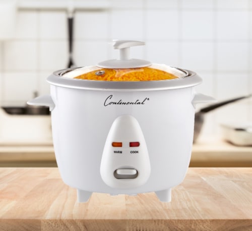 Continental 6-Cup (Cooked) Rice Cooker White Perspective: bottom