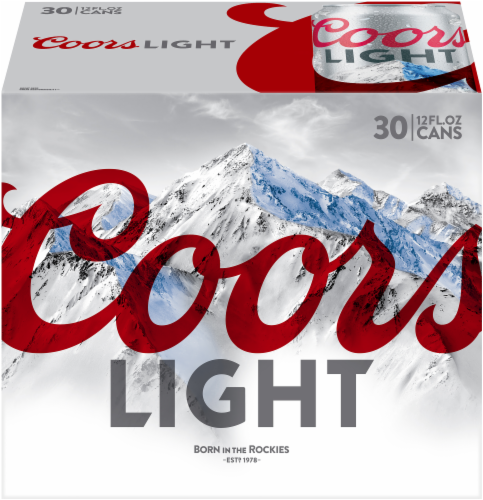 Coors Light Beer Perspective: front