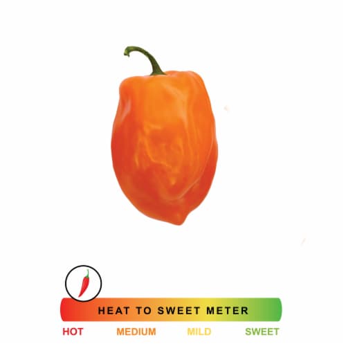 Fresh Habanero Peppers Perspective: front