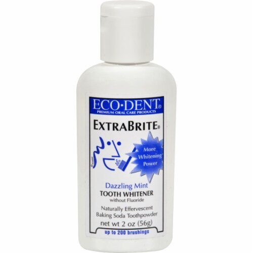 Eco-Dent® Extra Brite® Fluoride Free Toothpowder Perspective: front