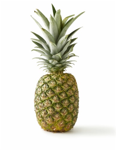 Fresh Ripe Whole Pineapple Perspective: front